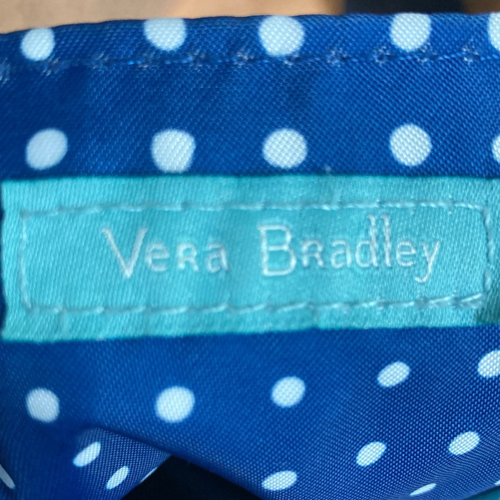Vera Bradley Signature Cotton Vera Tote Bag, Daisy Dot Paisley EUC - Picture 5 of 6
